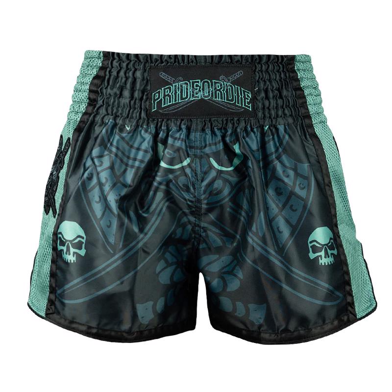 Pride Or Die samurai Thai shorts - black